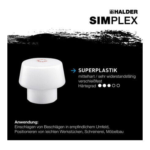 Halder Schonhammer Simplex Alug. 50/40 Superplastik