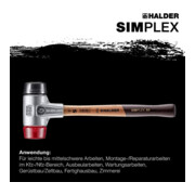 Halder Schonhammer Simplex Alug. 50mm Gummi/Plastik-5