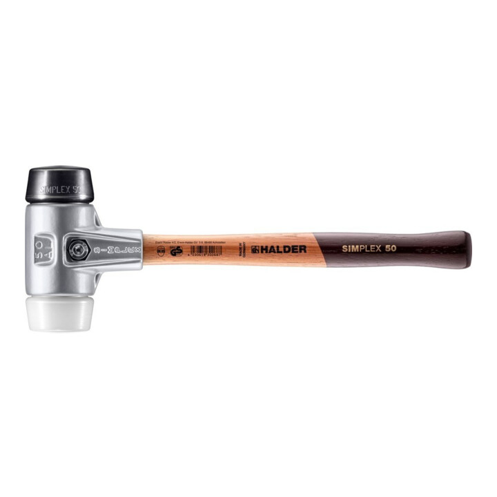 Halder Schonhammer Simplex Alug. 50mm Gummi/Superpl.