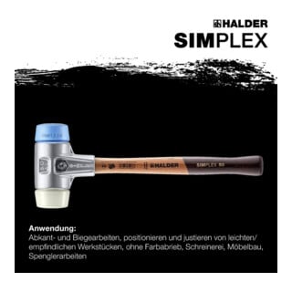Halder Schonhammer Simplex Alug. 50mm TPE-soft/Nylon