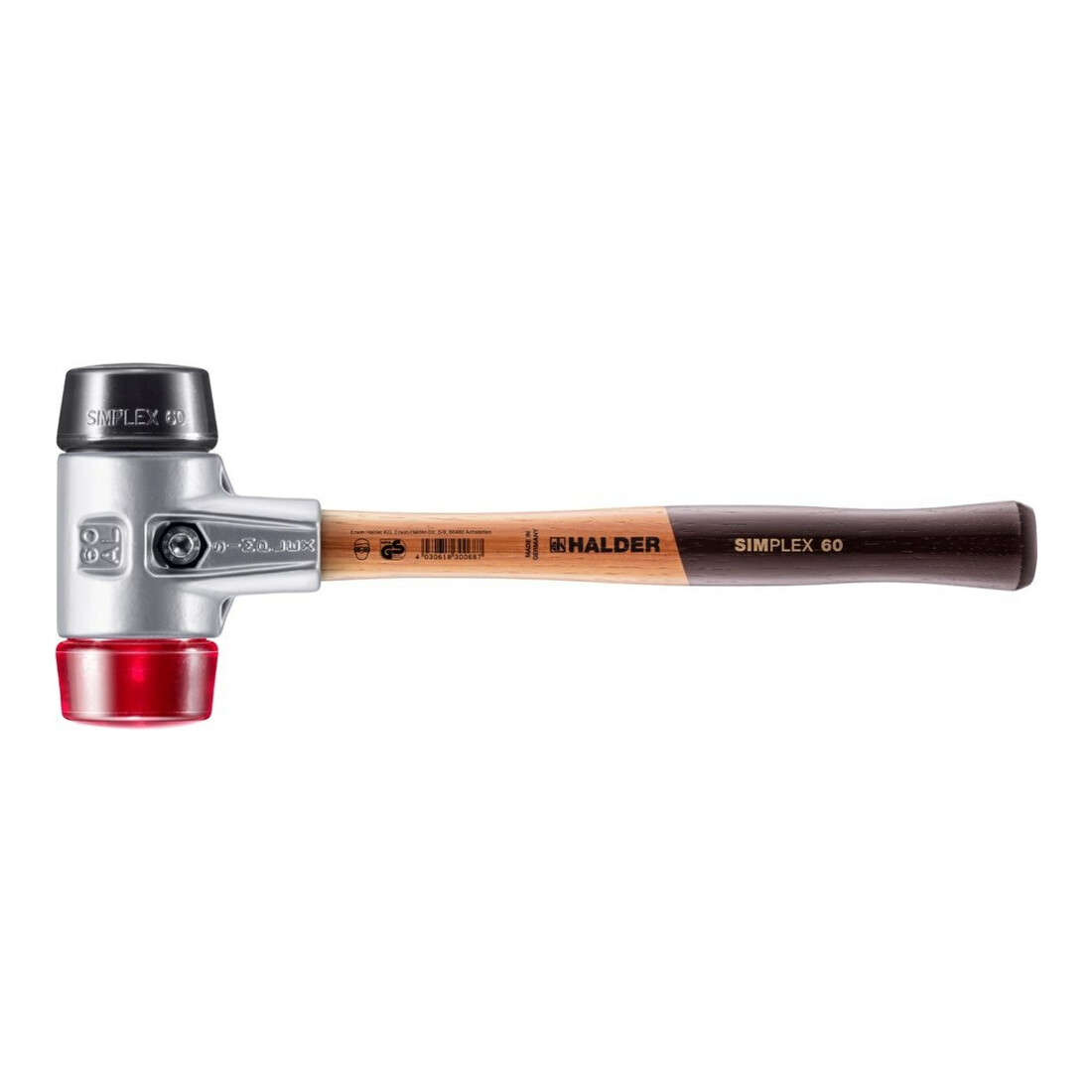 Halder Schonhammer Simplex Alug. 60mm Gummi/Plastik