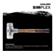 Halder Schonhammer Simplex Alug. 60mm TPE-mid/Nylon-5