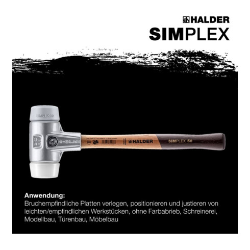 Halder Schonhammer Simplex Alug. 60mm TPE-mid/SP.