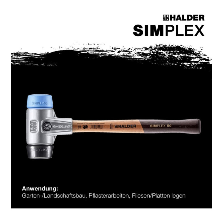 Halder Schonhammer Simplex Alug. 60mm TPE-soft/Gummi