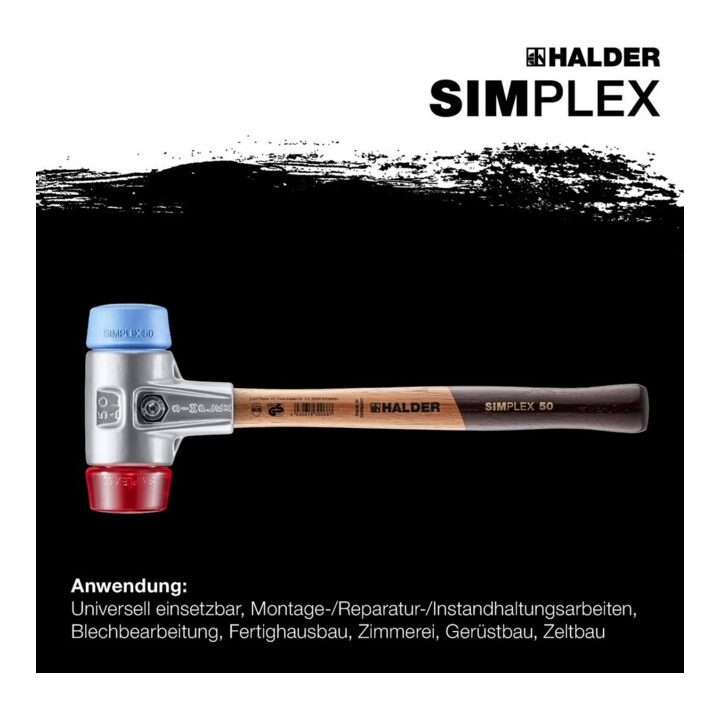 Halder Schonhammer Simplex Alug. 60mm TPE-soft/Pla.