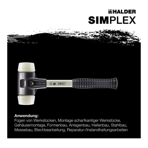 Halder Schonhammer SIMPLEX Fiber 30mm Nylon