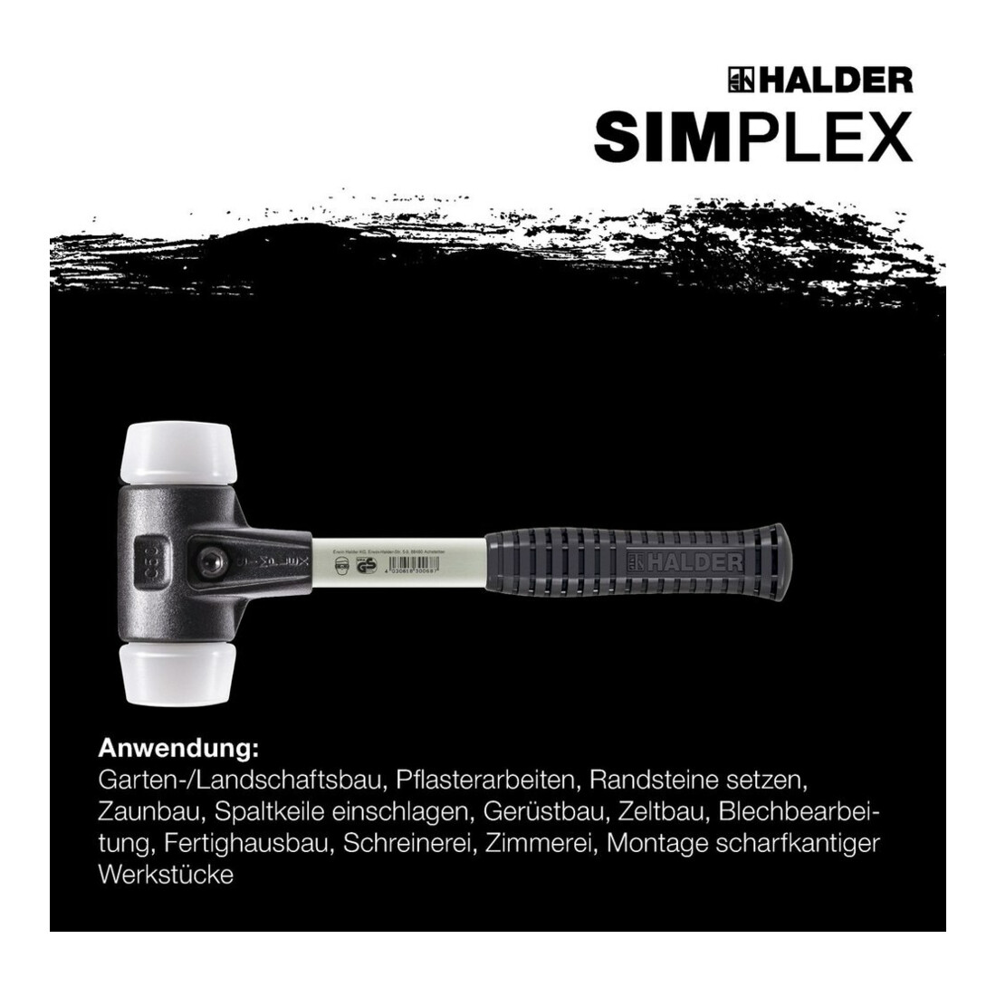 Halder Schonhammer SIMPLEX Fiber 30mm Superplastik