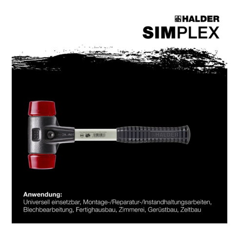 Halder Schonhammer SIMPLEX Fiber 40mm Plastik