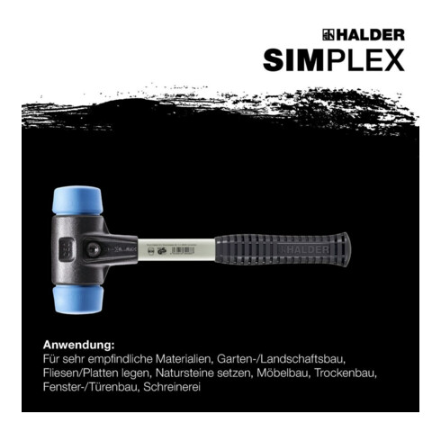 Halder Schonhammer SIMPLEX Fiber 40mm TPE-soft