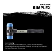 Halder Schonhammer SIMPLEX Fiber 40mm TPE-soft
