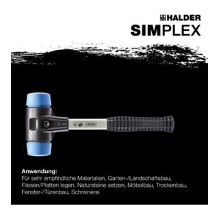 Halder Schonhammer SIMPLEX Fiber 50mm TPE-soft