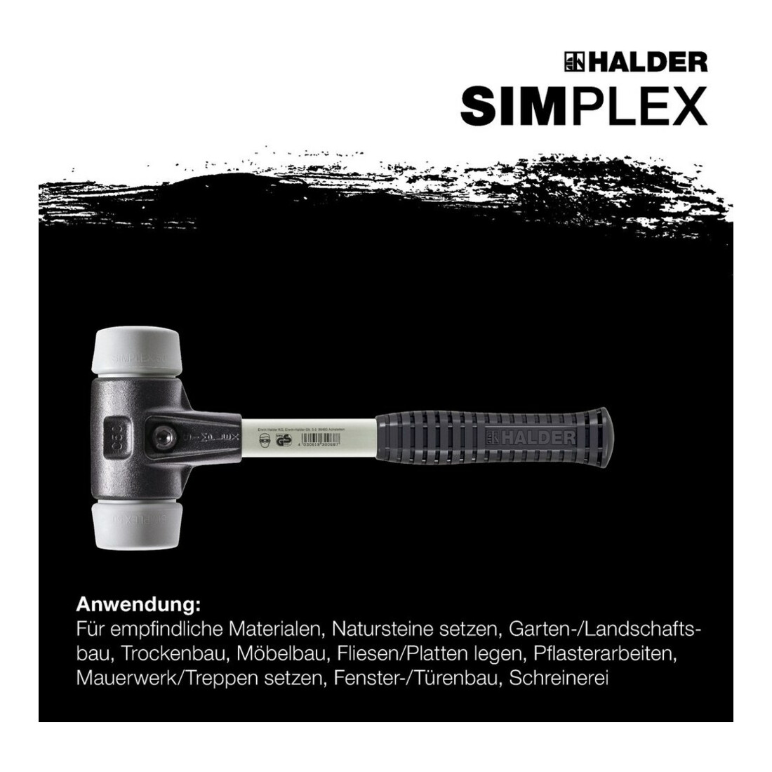 Halder Schonhammer SIMPLEX Fiber 60mm TPE-mid