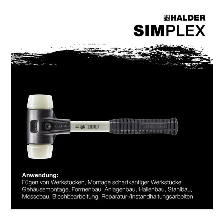 Halder Schonhammer SIMPLEX Fiber 80mm Nylon