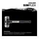 Halder Schonhammer SIMPLEX Fibre 30mm Métal tendre