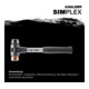 Halder Schonhammer Simplex Fibre 40 mm Caoutchouc/Cuivre-1