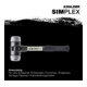 Halder Schonhammer SIMPLEX Fibre 60 mm Métal tendre-1