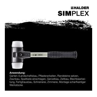 Halder Schonhammer SIMPLEX Fibre 80mm Superplastik