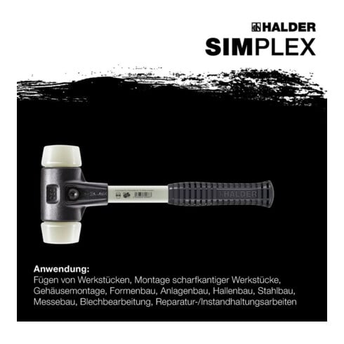 Halder Schonhammer SIMPLEX Fibre Nylon 40 mm