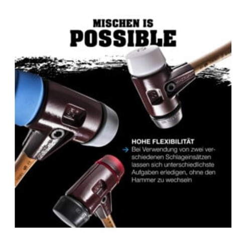 Halder Schonhammer Simplex EH-3026, Gummi- + Kunststoffeinsatz