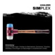 Halder Schonhammer SIMPLEX L.330mm Kopf-D.40mm weich/mittelh.HO TPE-soft blau/Superpl.-2