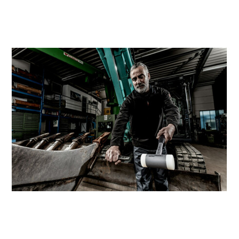 Halder Schonhammer SUPERCRAFT L.335mm Kopf-D.70mm rückschlagfrei hart Nyl.weiß