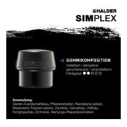 Schonhammerkopf SIMPLEX 30mm Gummi Halder-4