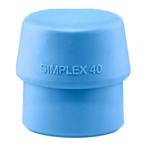 Schonhammerkopf SIMPLEX Kopf-Ø 40mm TPE-soft blau weich HALDER