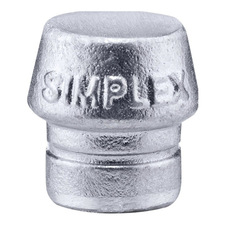 Halder Schonhammerkopf SIMPLEX Kopf-D. 30mm Weichmetall silber hart