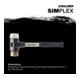 Halder SchonhammerSimplex Fiber. 30mm Kupfer/Nylon-2