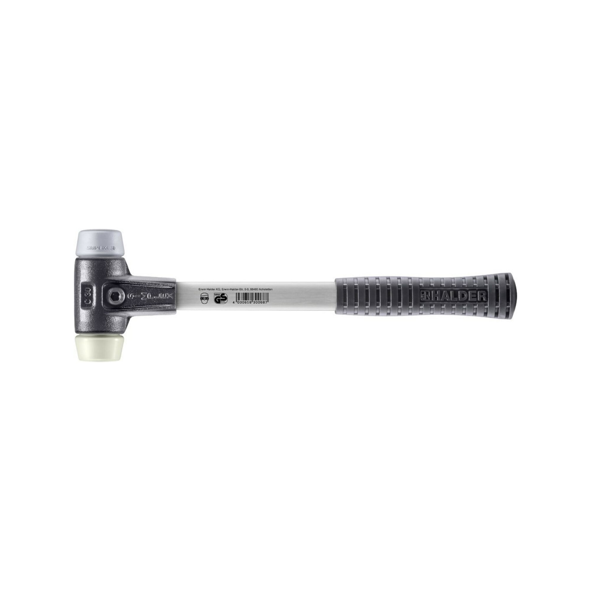 Halder SchonhammerSimplex Fiber. 30mm TPE-mid/Nylon