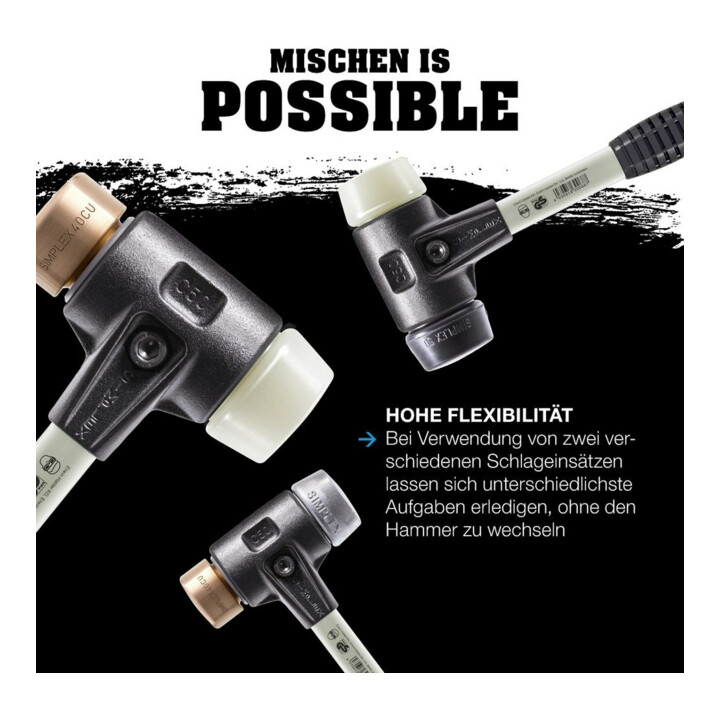 Halder SchonhammerSimplex Fiber. 30mm TPE-soft/mid
