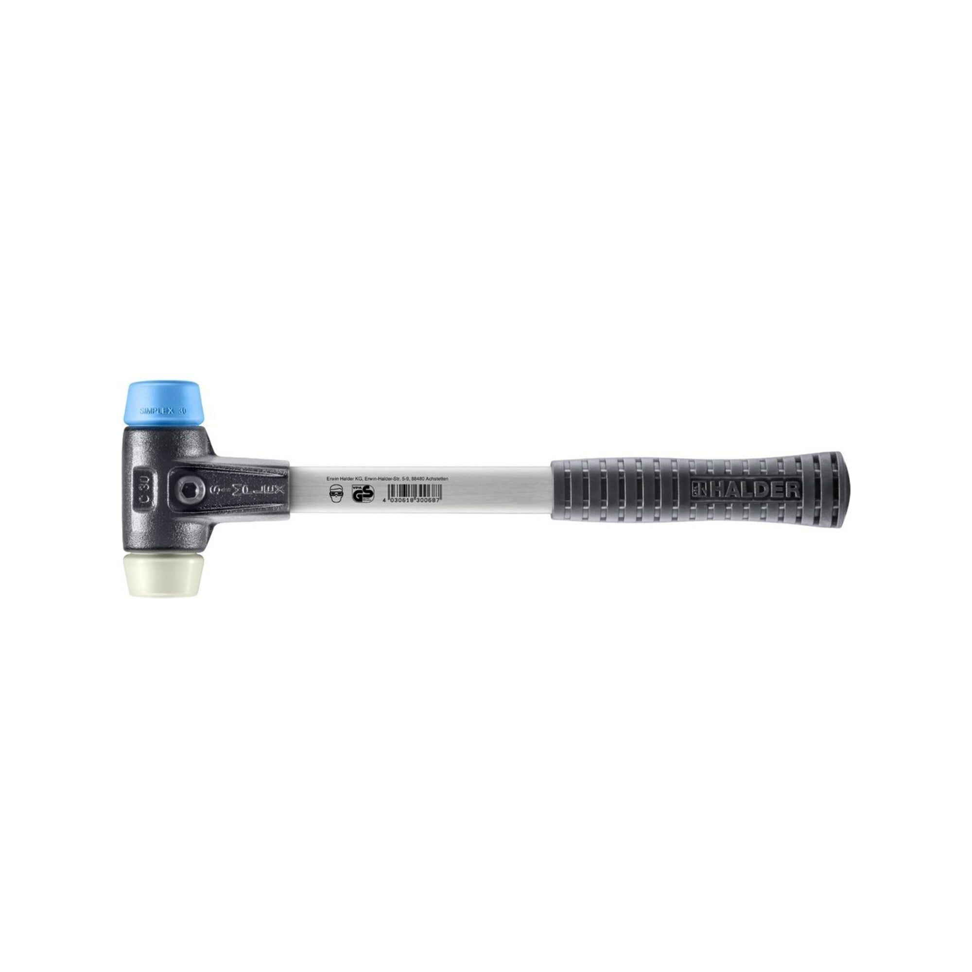 Halder SchonhammerSimplex Fiber. 30mm TPE-soft/Nylon