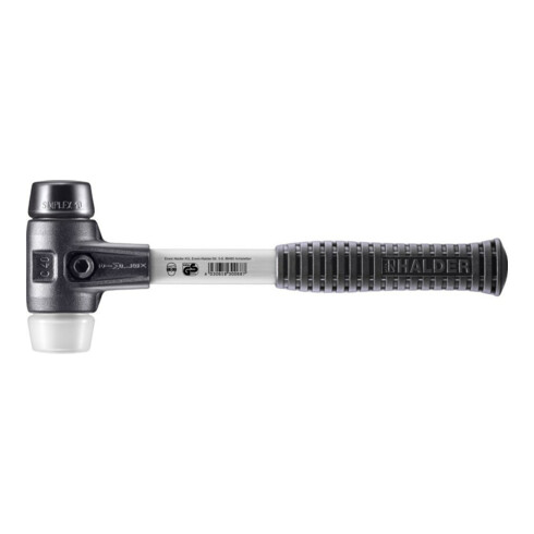 Halder SchonhammerSimplex Fiber. 40mm Gummi/Superpl.