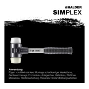 Halder SchonhammerSimplex Fiber. 40mm Superpl./Nylon-5