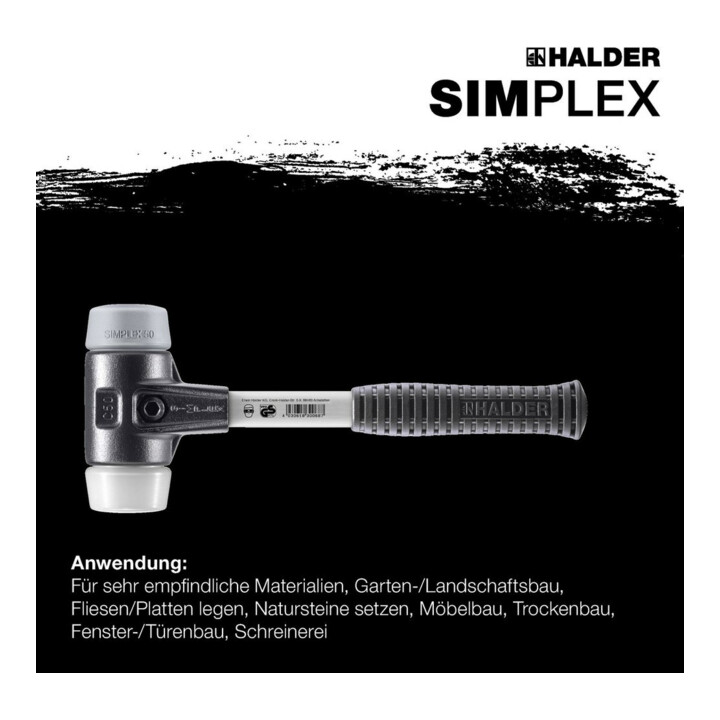 Halder SchonhammerSimplex Fiber. 40mm TPE-mid/SP.