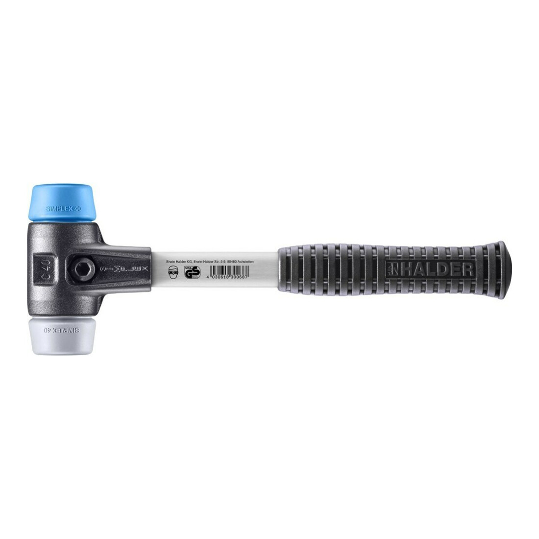 Halder SchonhammerSimplex Fiber. 40mm TPE-soft/mid