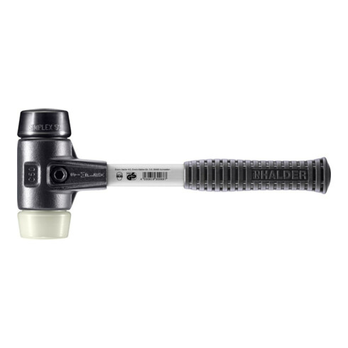 Halder SchonhammerSimplex Fiber. 50mm Gummi/Nylon