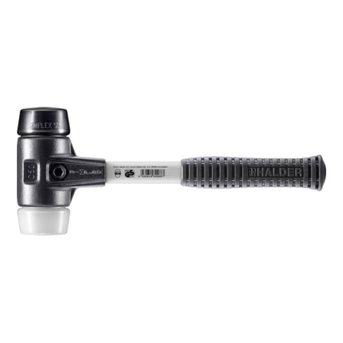 Halder SchonhammerSimplex Fiber. 50mm Gummi/Superpl.