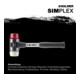 Halder SchonhammerSimplex Fiber. 50mm Plastik/Nylon-1