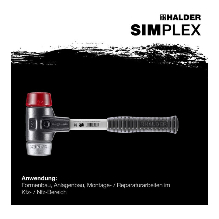 Halder SchonhammerSimplex Fiber. 50mm Plastik/WM