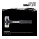 Halder SchonhammerSimplex Fiber. 50mm TPE-mid/Nylon-2