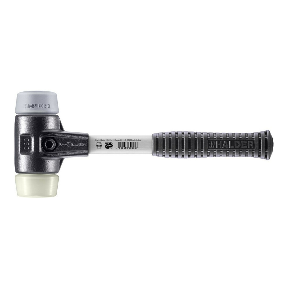 Halder SchonhammerSimplex Fiber. 50mm TPE-mid/Nylon