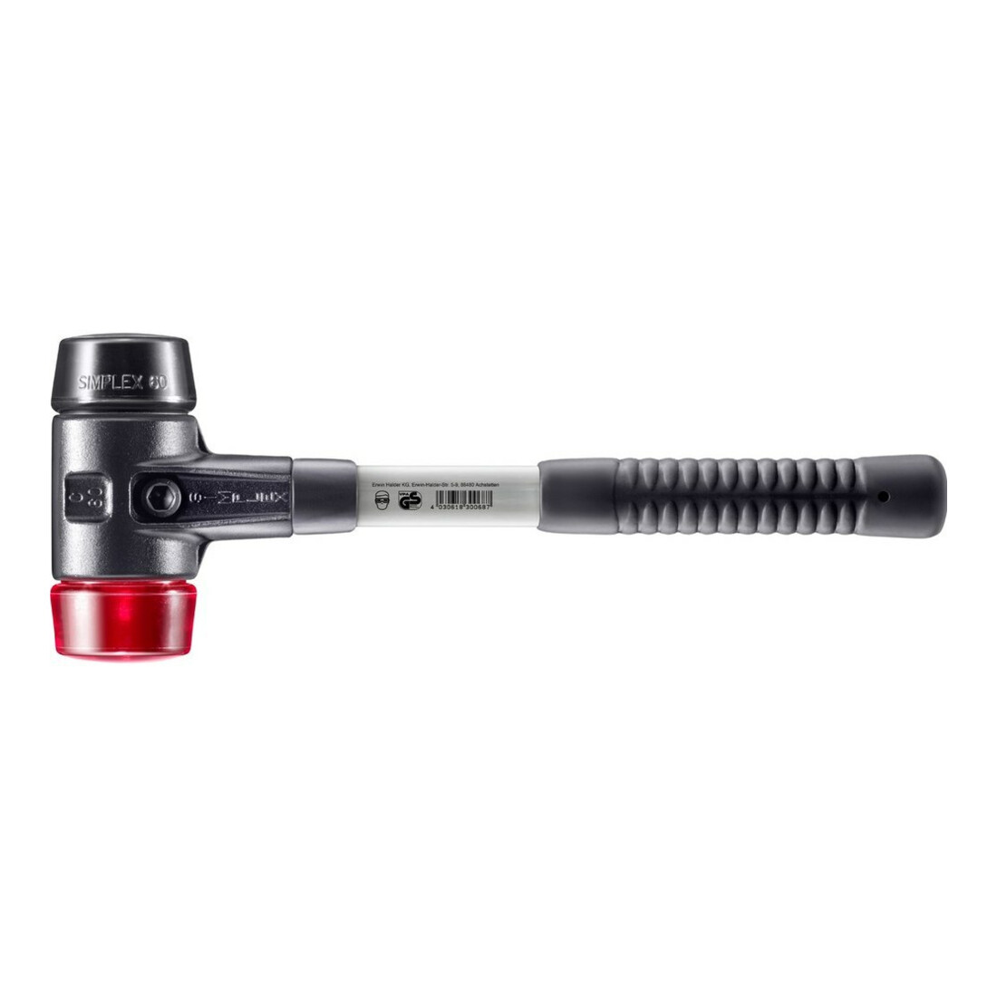 Halder SchonhammerSimplex Fiber. 60mm Gummi/Plastik