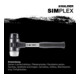 Halder SchonhammerSimplex Fiber. 60mm Gummi/Superpl.-2