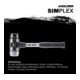Halder SchonhammerSimplex Fiber. 60mm Gummi/TPE-mid-5