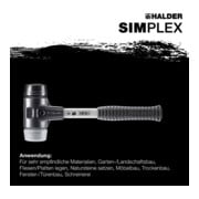 Halder SchonhammerSimplex Fiber. 60mm Gummi/TPE-mid-5