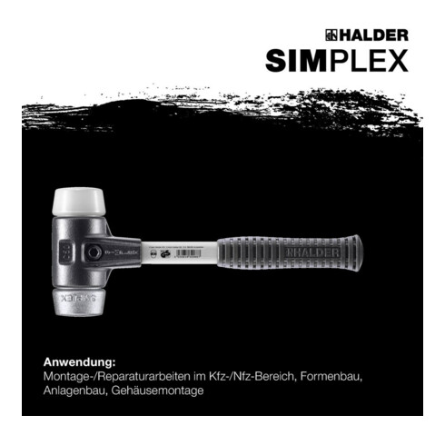 Halder SchonhammerSimplex Fiber. 60mm Superpl./WM.