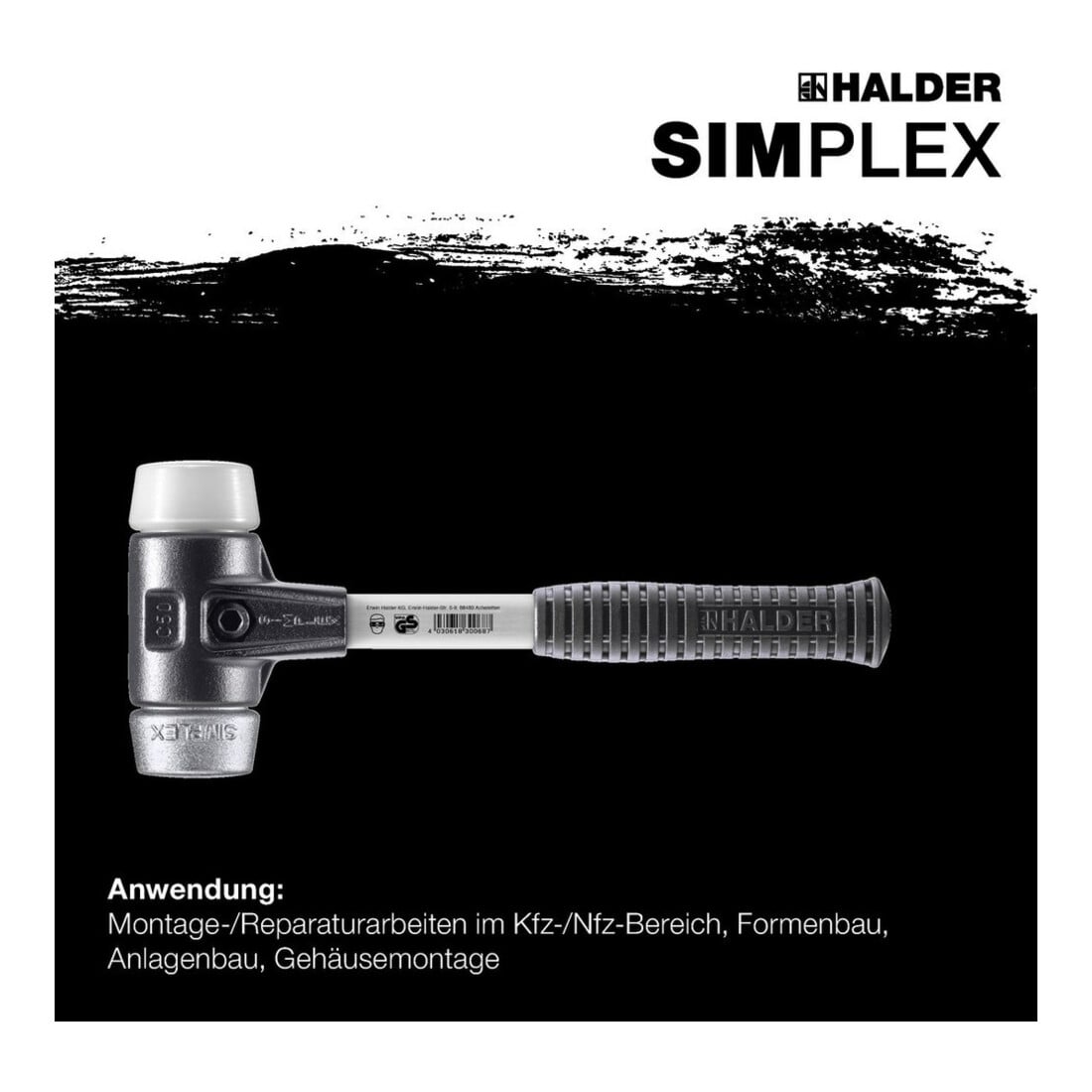 Halder SchonhammerSimplex Fiber. 60mm Superpl./WM.