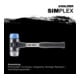 Halder SchonhammerSimplex Fiber. 60mm TPE-soft/WM-2