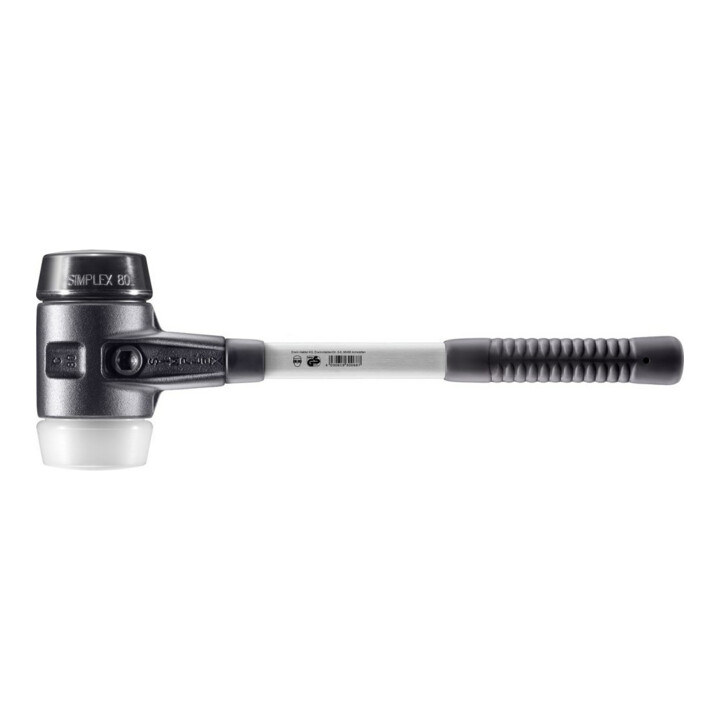 Halder SchonhammerSimplex Fiber. 80mm Gummi/Superpl.